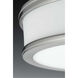 Green Ave LED 10.5 inch Brushed Nickel Flush Mount Ceiling Light, Progress LED